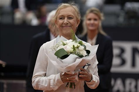 Martina Navratilova says she’s doing ‘OK’ after being diagnosed with cancer